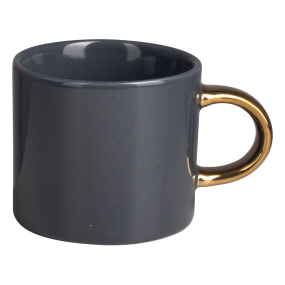 Gusta Mok 230Ml Donker Blauw - Goud