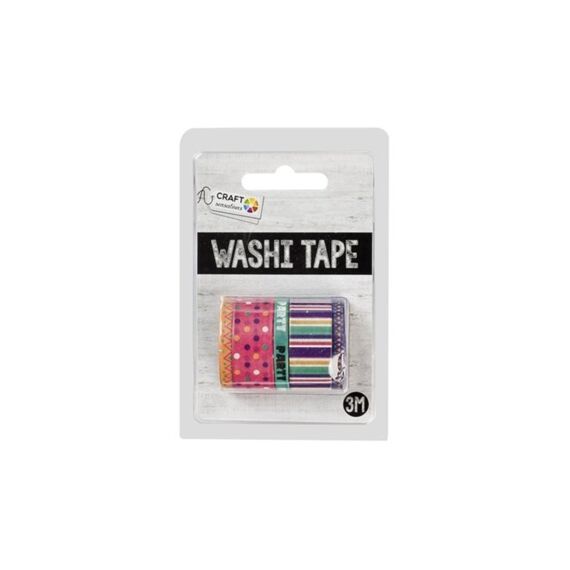 Washi Tape, 3 M, 3 Pcs, 6 Ass