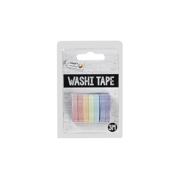 Washi Tape, 3 M, 3 Pcs, 6 Ass