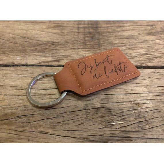 Dotti Sleutelhanger Leatherette Schat Jij Bent De Liefste