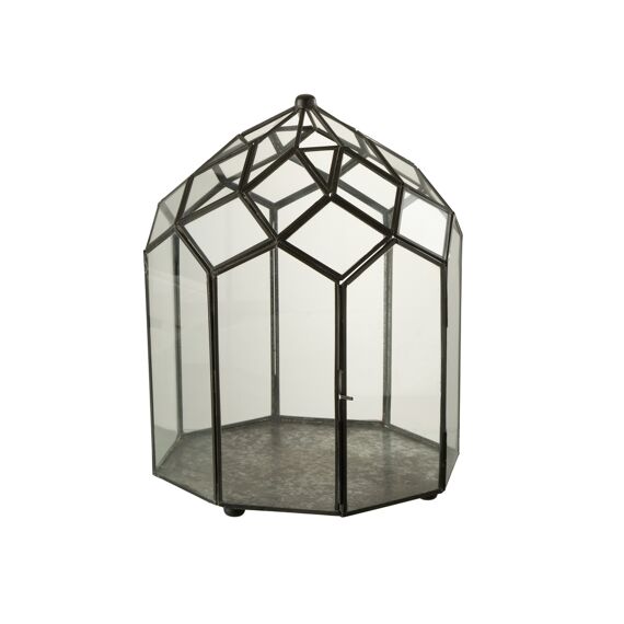 Terrarium Glas/Metaal Zwart M 25X25X39Cm