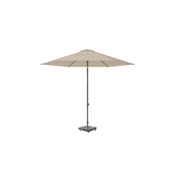 Platinum Lisboa Parasol Alu 3M Rond Anthracite/Taupe