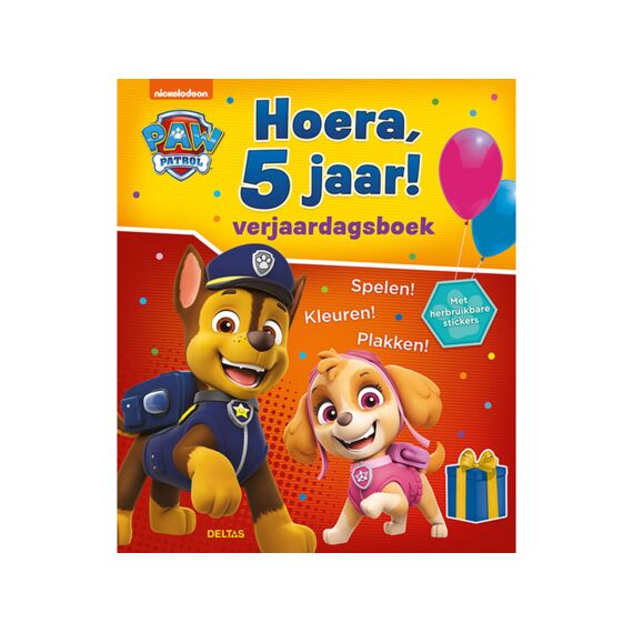 Paw Patrol Hoera 5 Jaar Verjaardagsboek