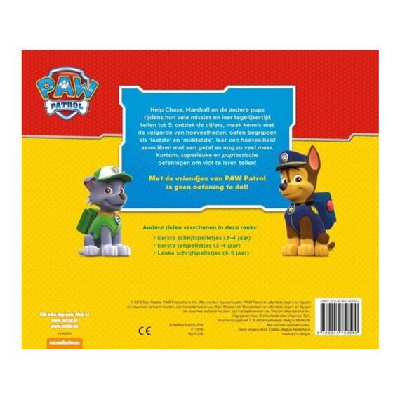 Paw Patrol Leuke Telspelletjes (4-5J)