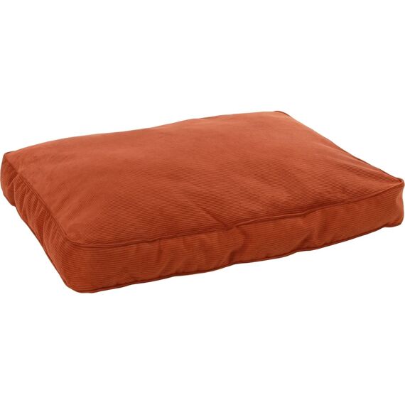 Kussen Celeste Rechthoekig+Rits+ Rand Cognac 100X70X12Cm