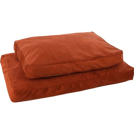 Kussen Celeste Rechthoekig+Rits+ Rand Cognac 100X70X12Cm