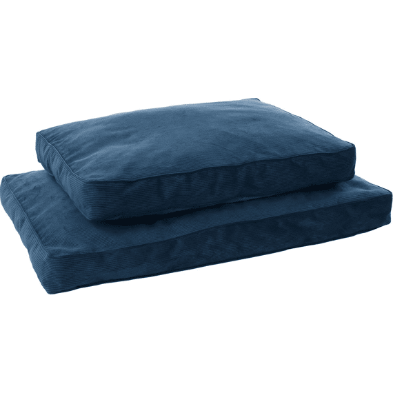 Kussen Celeste Rechthoekig+Rits+ Rand Donkerblauw 80X60X10Cm