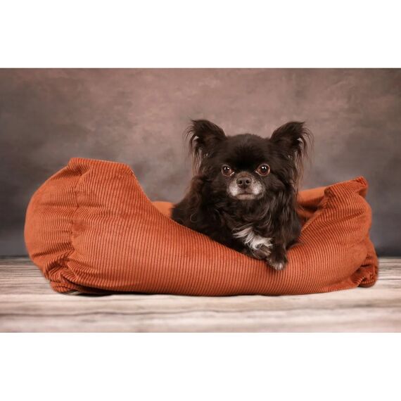 Mand Celeste Rechthoekig + Rits Cognac 80X67X22Cm