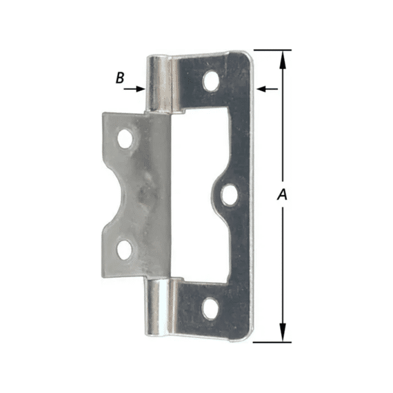 2 Scharnieren,doordr.,vermess. 50 Mm