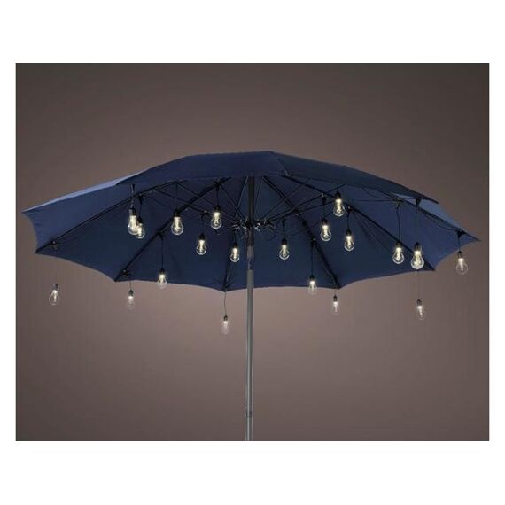 Led Parasol Partylight 120Cm-20L Zwart/Warm Wit