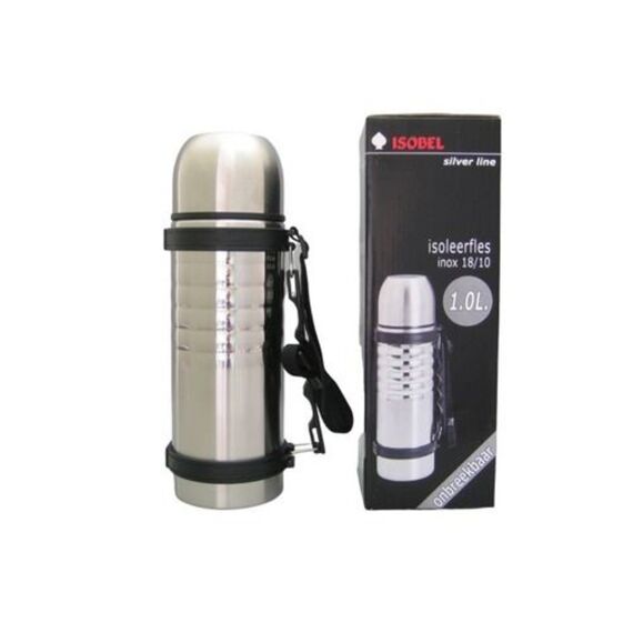 Isobel Thermos Inox 1L Met Schroefdop En Handvat