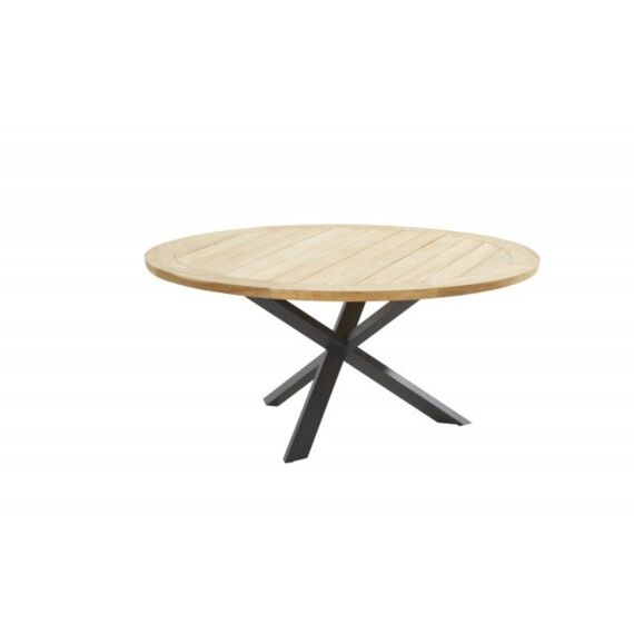 4 Seasons Prado Dining Table 160 Cm. Natural Teak Top + Onderstel Aluminium Antraciet