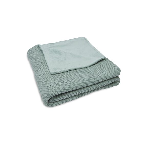 Jollein Deken Ledikant 100X150Cm Basic Knit Forest Green/Fleece