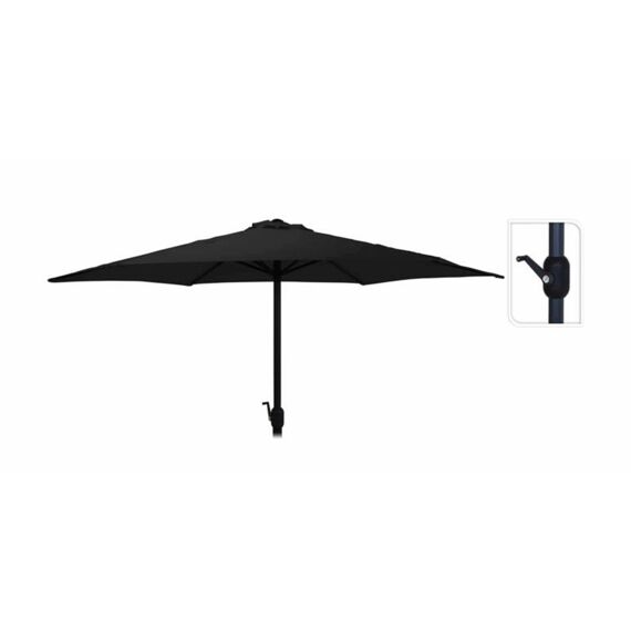 Parasol Dia 3Mtr Zwart