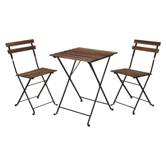 Bistro Set Zwart Frame 3Dlg