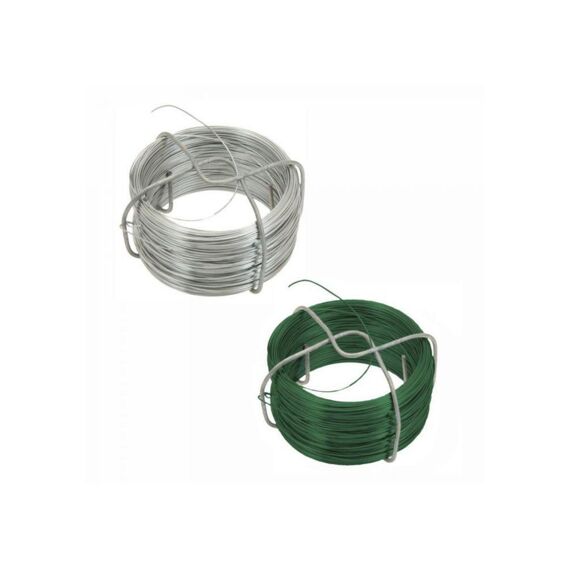 Binddraad 50 Meter Set Van 2St (1x Zilver en 1x Groen)