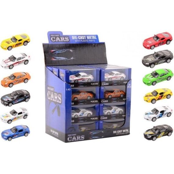 Super Cars Die-Cast 1:43 Auto 12 Assortiment