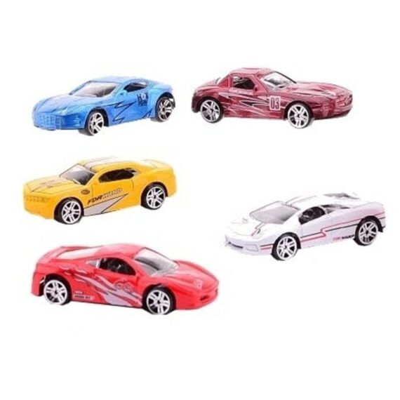 Super Cars 5 Stuks Die-Cast Auto'S In Doos 1:56