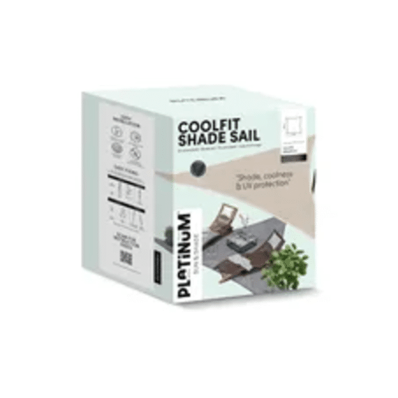 Platinum Coolfit Schaduwdoek Vierkant 5X5X5X5M Olijf