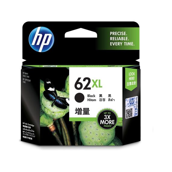 Hp Inktcardrige Nr 62Xl Zwart