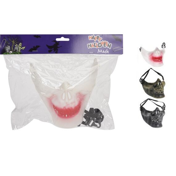 Halloween Bone Masker 200X140X105Mm 3Ass.