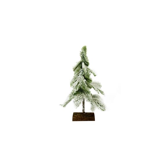 Weeping Fir-Tree On Wood Base 40Cm