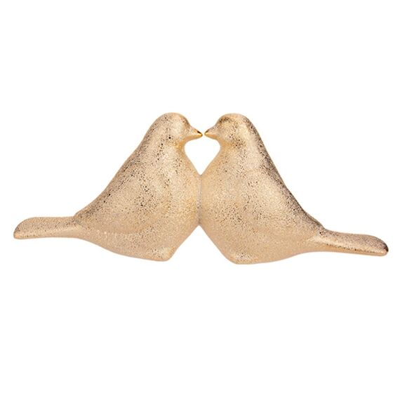 Koppel Birds Goud 21X5.6Xh8Cm Andere Keramiek