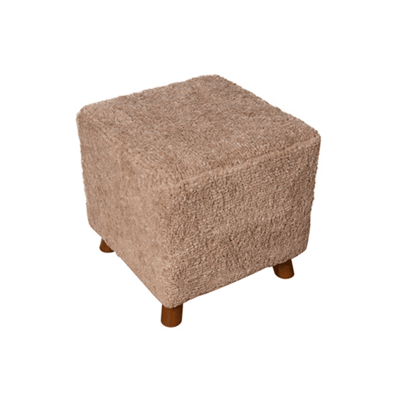 Poef Suffolk Beige 40X40Xh40Cm Polyester