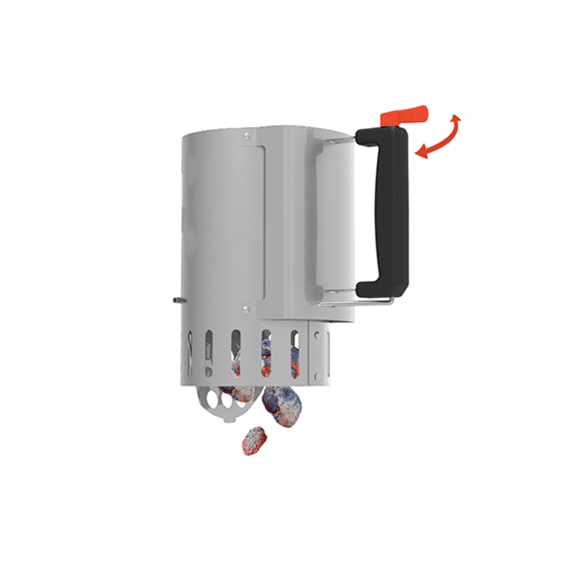 Barbecook Houtskoolstarter Met Safe-Drop Uit Rvs D16.5Xh27.5Cm