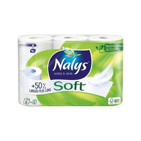 Nalys Toiletpapier Soft Maxi Rol 2-lagig
