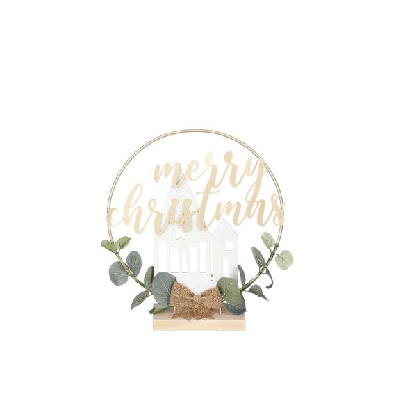 Decoratie Merry Christmas Goud L23Xb5Xh26Cm