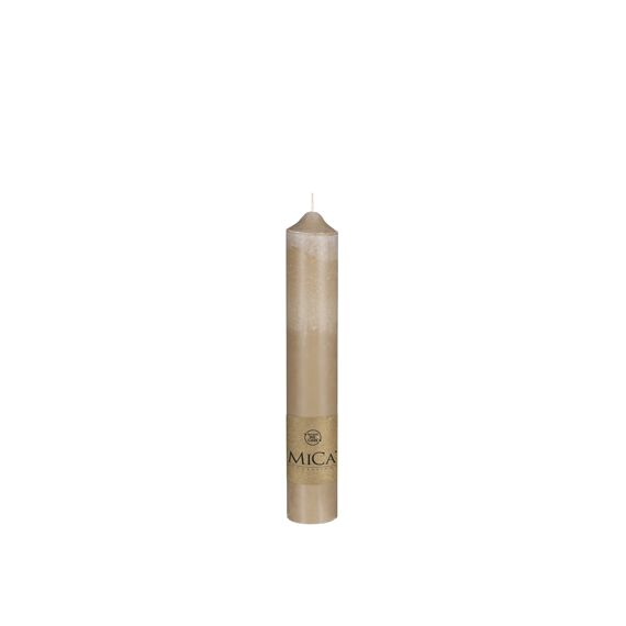 Kaars Stearine Beige H30Xd5Cm