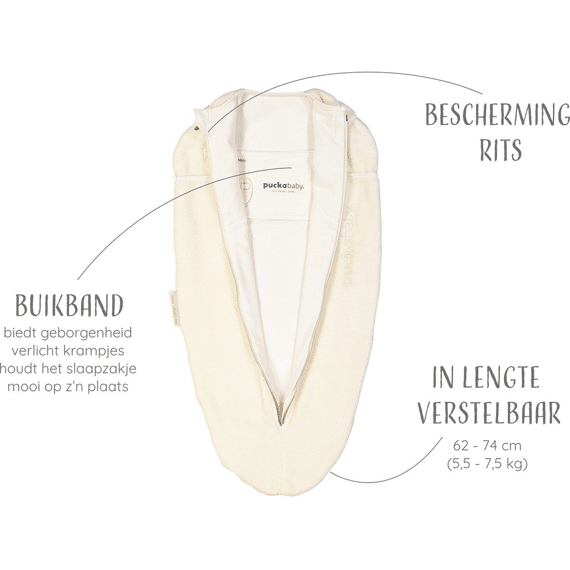 Puckababy The Original Mini 3-6M Teddy Pure