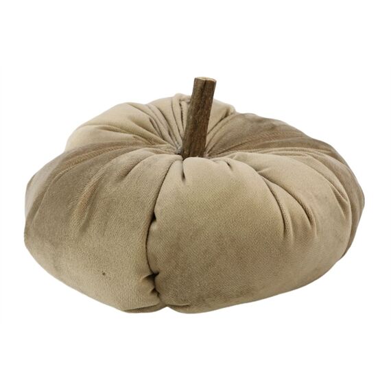 Deco Pumpkin Velvet D17Xh7Cm Coffee