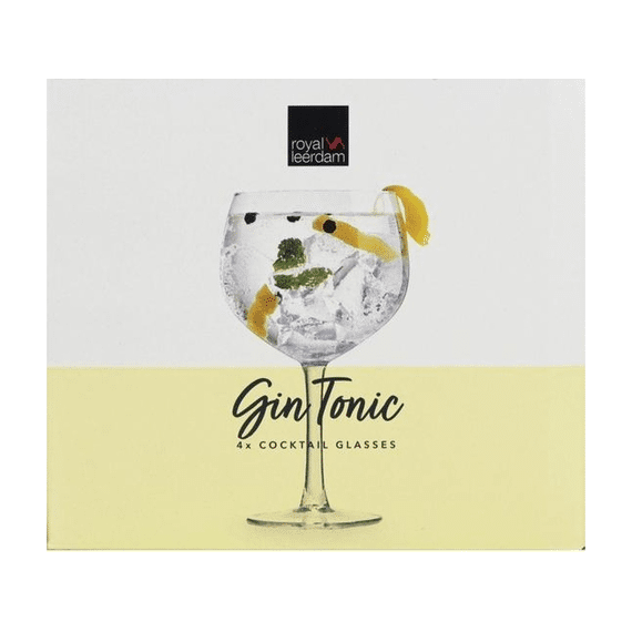 Royal Leerdam 4 Gin&Tonic Glazen  65Cl