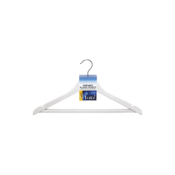 Voila Kapstok Hout Met Broeklat Wit