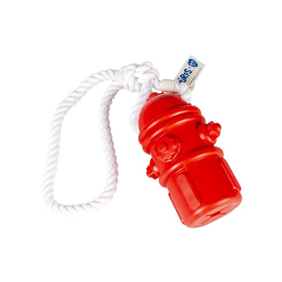 Brandweer Smurfen Rubberen Snackspeeltje 34X6X6Cm Rood