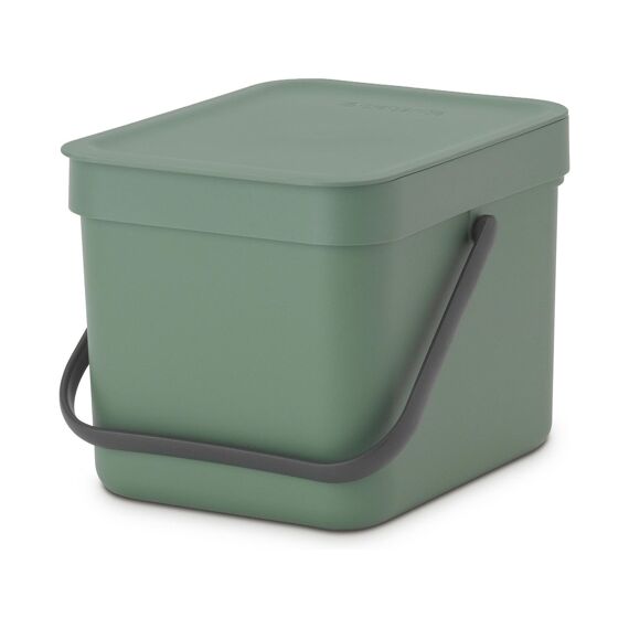 Sort&Go Afvalemmer 6L Jade Green