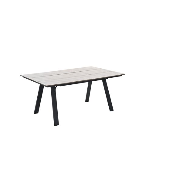 Nevada Dining Tafel 205X100Cm Carbon Black/Light Teak Polywood