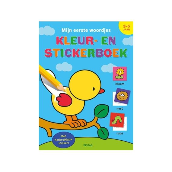 Mijn Eerste Woordjes Kleur En Stickerboek (3-5J)