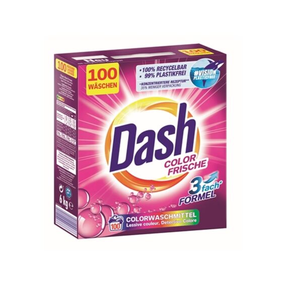 Dash Wasmiddel Poeder Colorfris 100 Scoops/6Kg