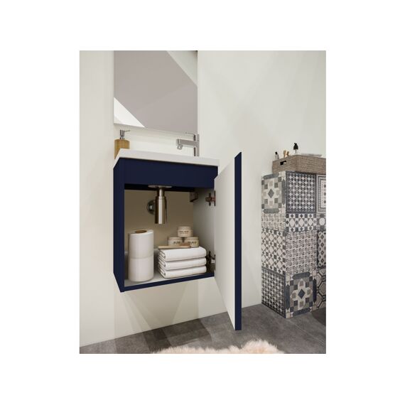 Porto Pack Fonteinmeubel 40 Cm Donker Blauw Mat