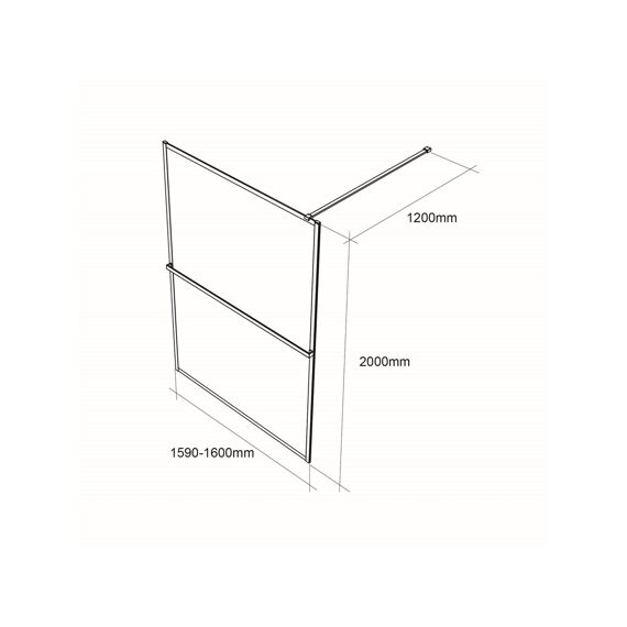 Allibert Milton 160X200Cm Walk-In