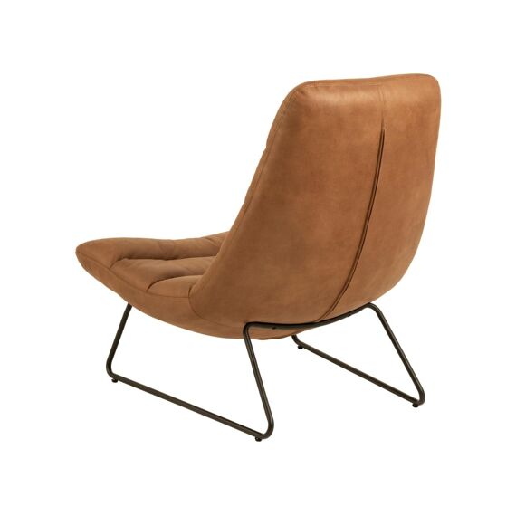 Milford Lounge Chair Kentucky Mix Leather Brandy 82X90X95Cm