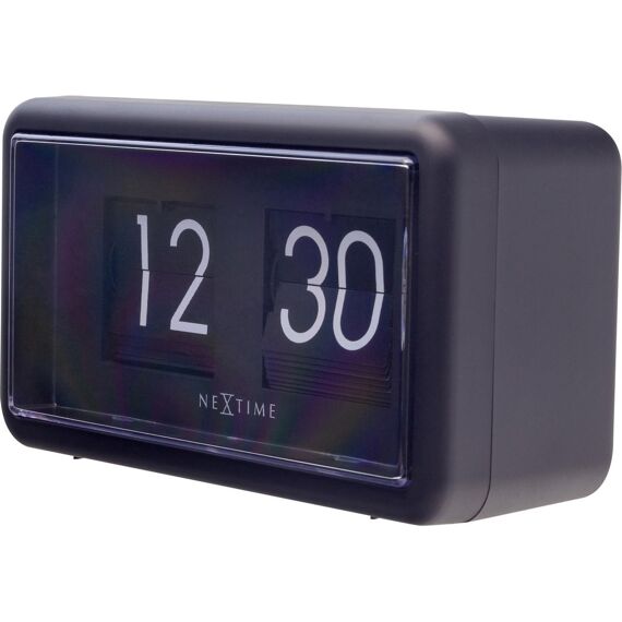 Nextime Tafelklok Flip 18X10X7Cm Zwart