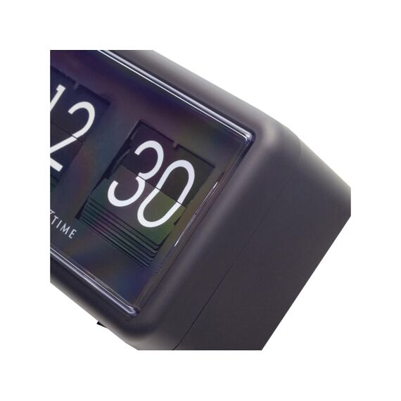 Nextime Tafelklok Flip 18X10X7Cm Zwart