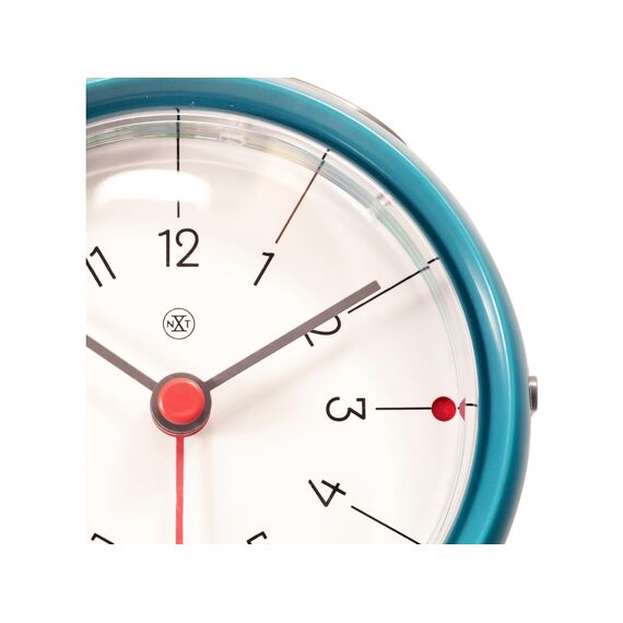Nextime Alarmklok Otto D9.5X3.8Cm Blauw