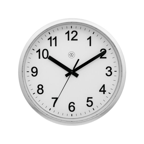 Nextime Wandklok Robust 25Cm Zilver