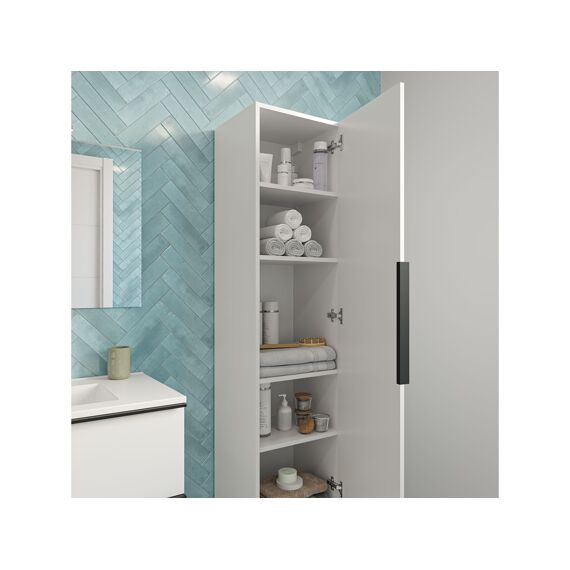 Allibert Urbain Kolomkast 40Cm 2D Wit Glanzend