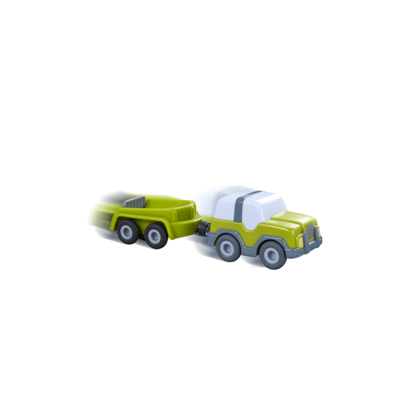 Haba Kullerbu Knikkerbaan Terreinwagen Met Aanhanger